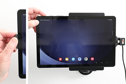 Brodit Holder med fjederlås, Samsung Galaxy Tab A9+ 11 SM-X210/SM-X215 LTE/SM-X216 5G 