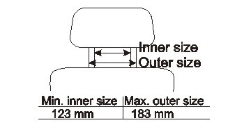 Brodit nakkestøttebeslag med skærmbeslag, BMW 5-serie F10, F11 09-17