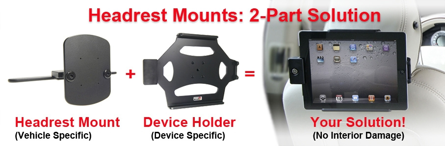 Brodit Nakkestøttebeslag, Volvo C70 04-15