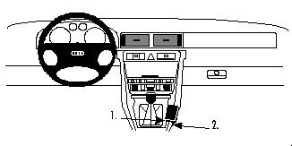 Audi A6 98-03, Konsol