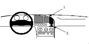 ProClip Monteringsbygel Hyundai Elantra 91-95, Centrerad