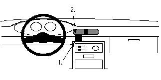 ProClip Monteringsbygel Mazda 121 91-95, Centrerad