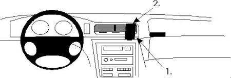 ProClip Monteringsbygel BMW 840-850 E31 90-01, Centrerad