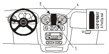 Chrysler PT Cruiser 00-05, Centrerad