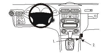 Mercedes Benz C-Klass 00-06, Vinklad, Låg