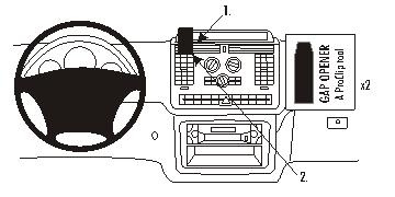 Mercedes Benz Vito 04-14, Centrerad, Prylfack