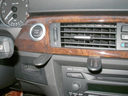 BMW 316-330/E90/E91/E92/E93 05-12, Centrerad, Träpanel