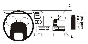 ProClip Monteringsbygel Chevrolet W-Serie 99-07, Centrerad