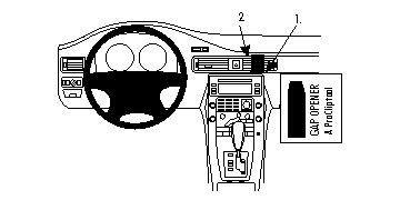 Volvo S80/V70/CX70 08-11, Vinklad Hög, Träpanel