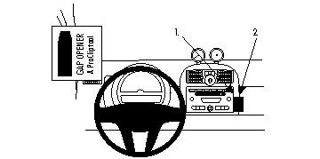 Brodit ProClip, Smart ForTwo 08-10