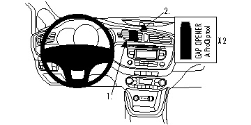 Kia Ceed 12-15, Centrerad