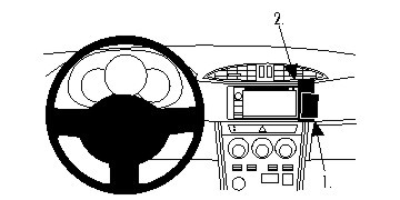ProClip Monteringsbygel Subaru BRZ 12-15, Vinklad, Hög