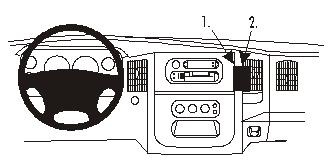 ProClip Monteringsbygel Dodge Ram Pick Up 1500, 2500/3500 02-05