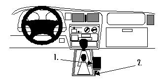 ProClip Monteringsbygel Toyota HiLux 98-05