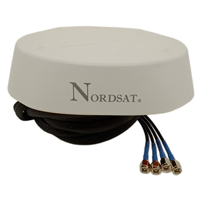 Nordsat 2G/3G/4G/5G Omniantenne, rundstrålende 4x4 MIMO-antenne