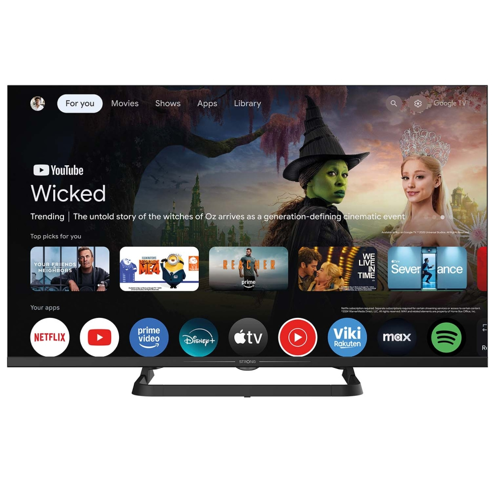 Strong SRT32HI4723C, 32-tommers HD-TV med Google TV og 12 V