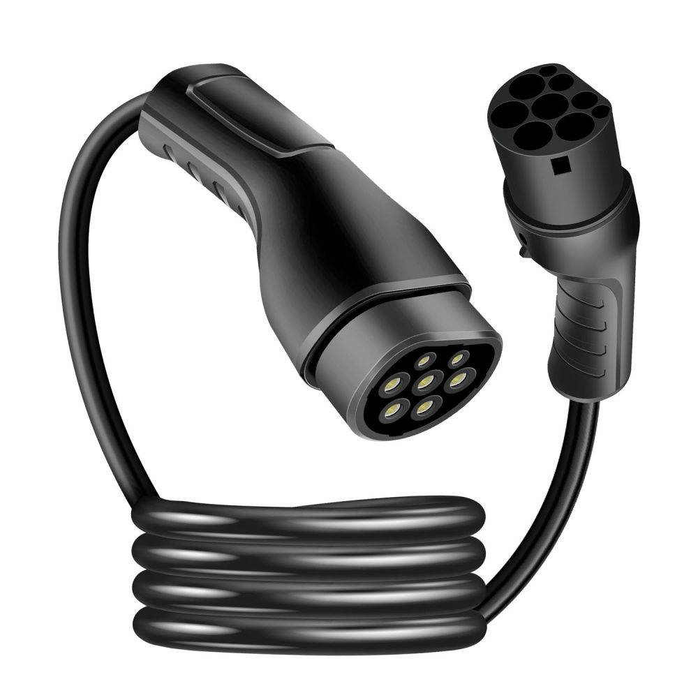 LogiLink EVC0122, Type 2-ladekabel 3-faset 32 A 22 kW 7,5 m