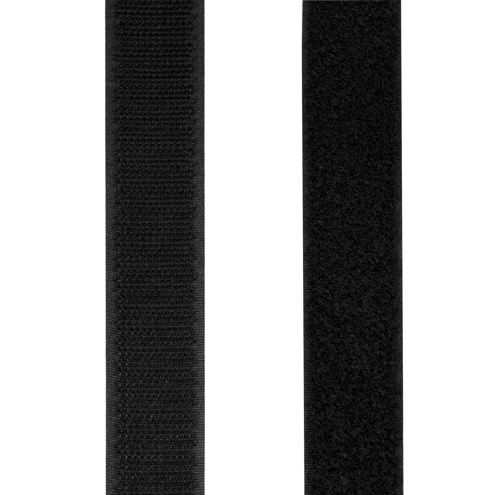 LogiLink Selvklæbende velcrobånd 25 mm x 5 m, sort