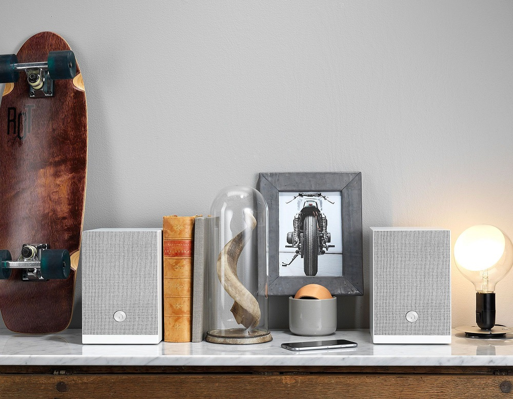 Audio Pro A28 stativhögtalare med wifi, vitt par