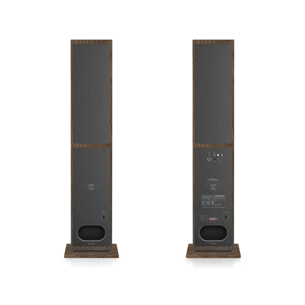 Audio Pro A48 W aktive højttalere med HDMI, valnød par