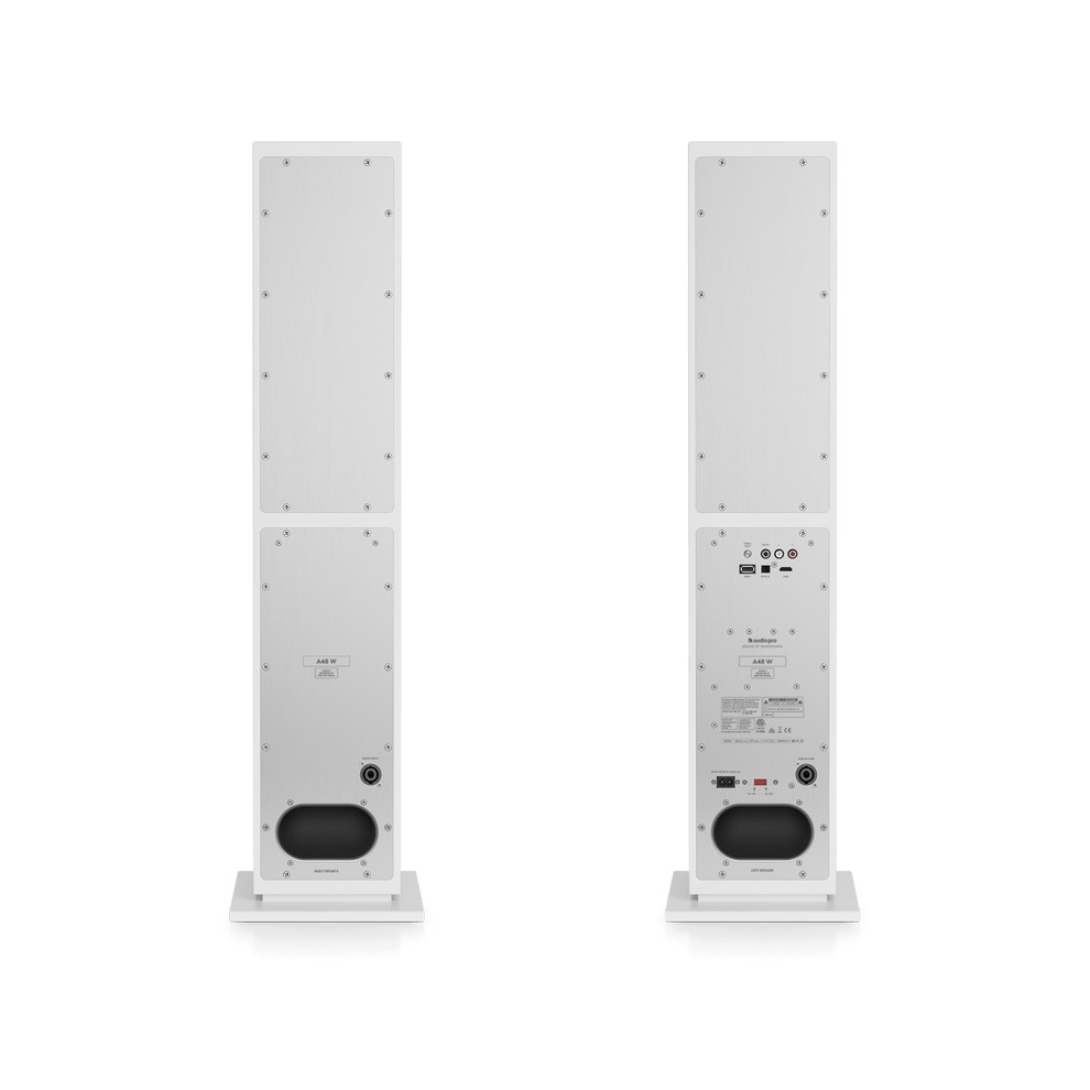 Audio Pro A48 W aktive højttalere med HDMI, hvidt par