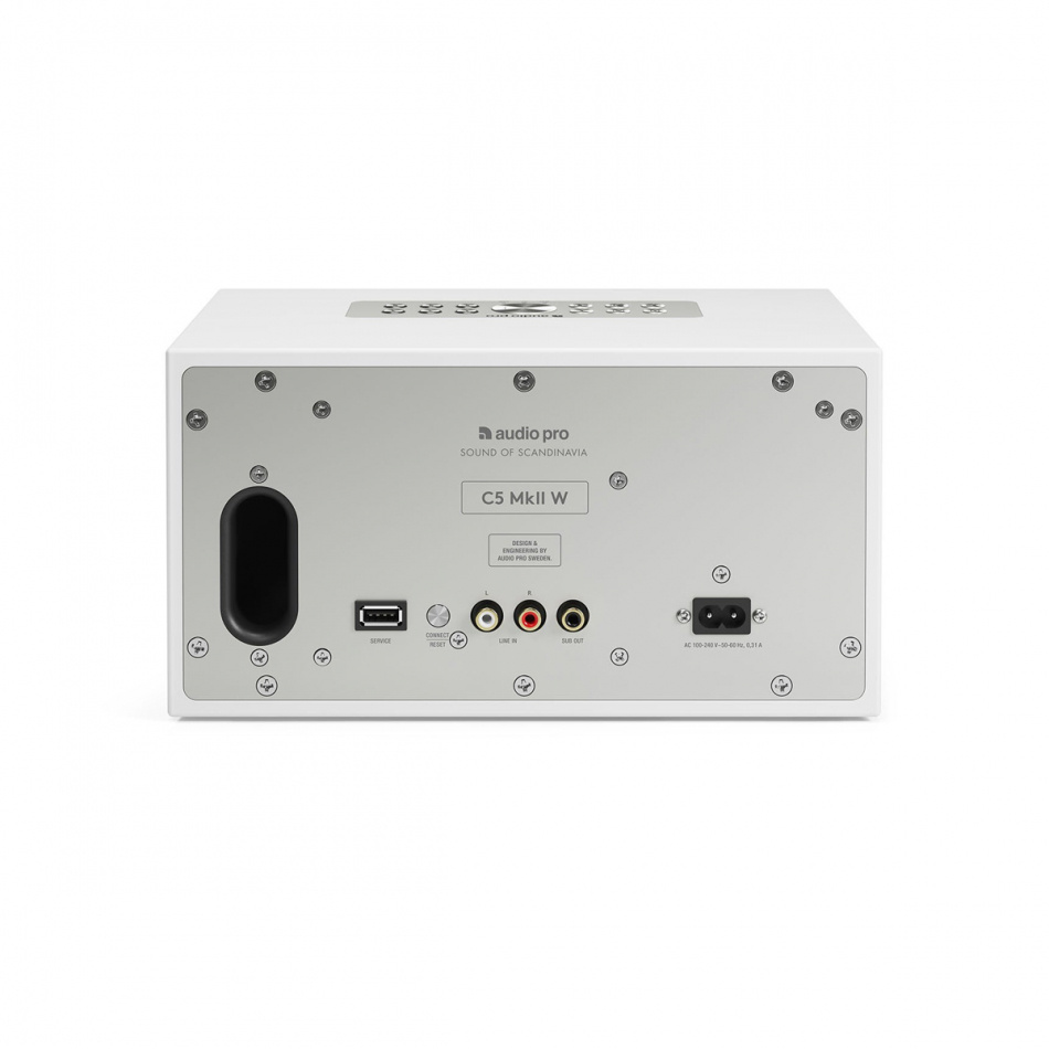 Audio Pro C5 MKII W, Wifi-højttaler, hvid