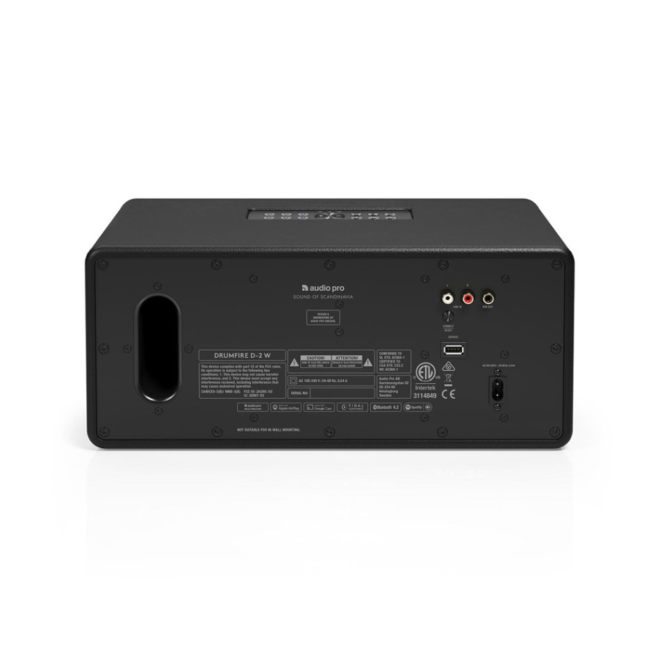 Audio Pro Drumfire D-2 W højttaler med Chromecast & AirPlay 2, sort