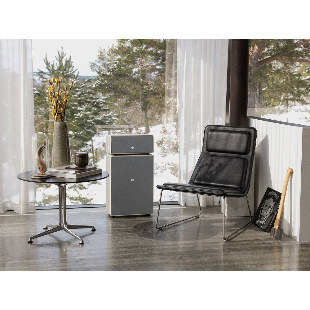 Audio Pro Drumfire II W Wi-Fi-højttaler med Google Cast & AirPlay 2, hvid