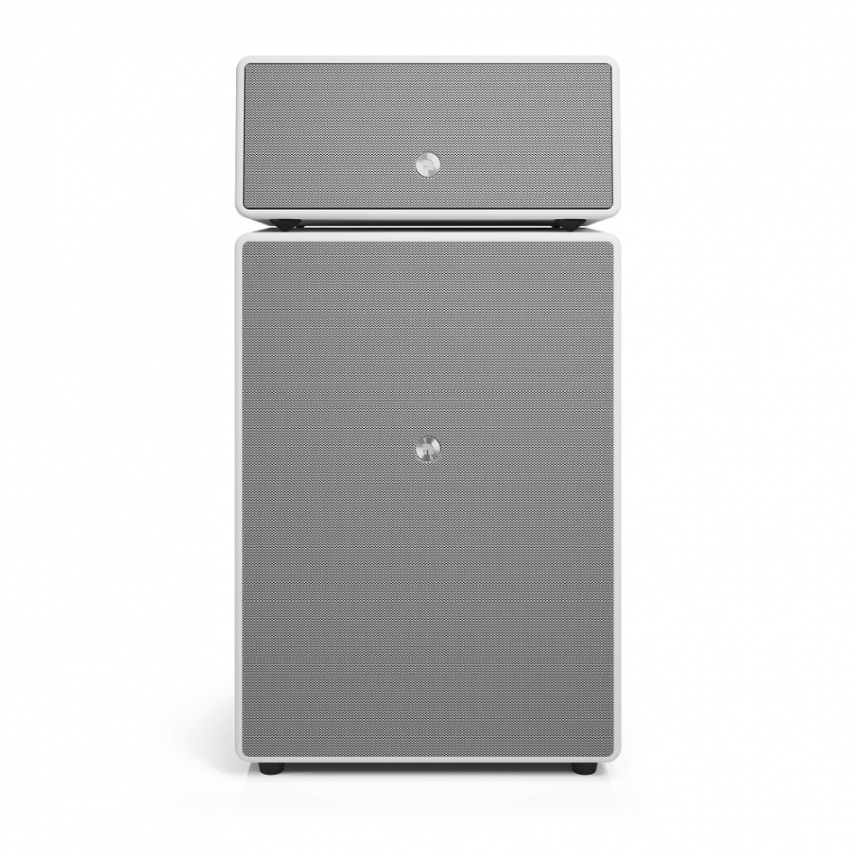 Audio Pro Drumfire II wifi-højttaler med Google Cast & AirPlay 2, hvid