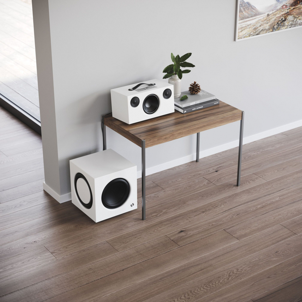 Audio Pro SW10, aktiv subwoofer vit