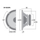 Monacor SP-202PA, 8-tommers bas/mellemtone, 8 ohm Monacor SP-202PA, 8-tommers bas/mellemtone, 8 ohm