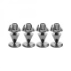 Monacor SPS10-Black Chrome højttalerspikes i metal, 4-pak Monacor SPS10-Black Chrome højttalerspikes i metal, 4-pak