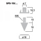 Monacor SPS10-Black Chrome højttalerspikes i metal, 4-pak Monacor SPS10-Black Chrome højttalerspikes i metal, 4-pak