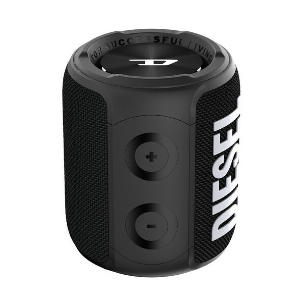 DIESEL bärbar Bluetooth-högtalare med upp till 14 timmars batteritid, svart