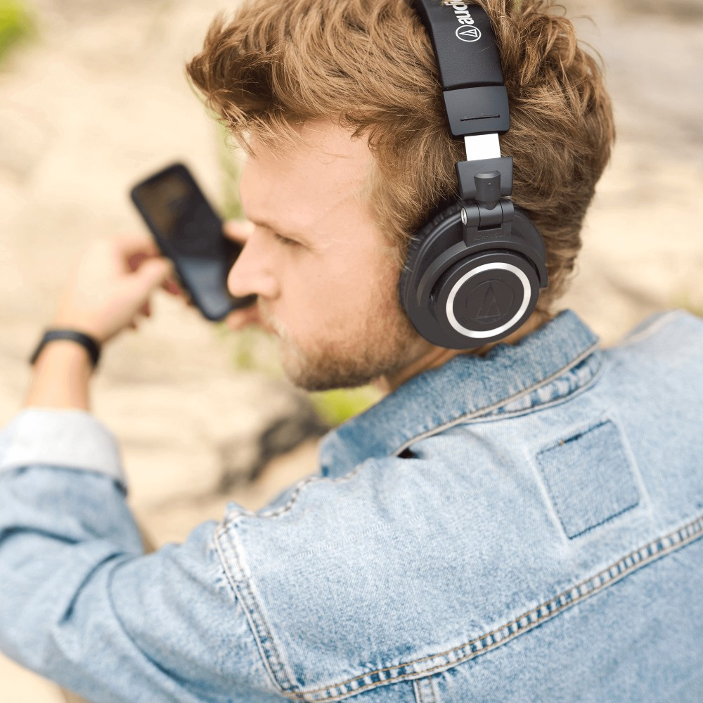 Audio Technica ATH-M50xBT2, trådløse over-ear-hovedtelefoner, sort
