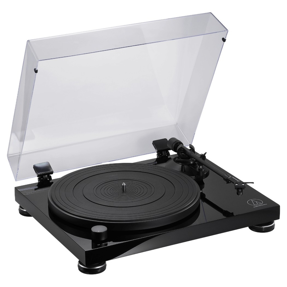 Audio-Technica AT-LPW50PB pladespiller med AT-VM95E-pickup, sort