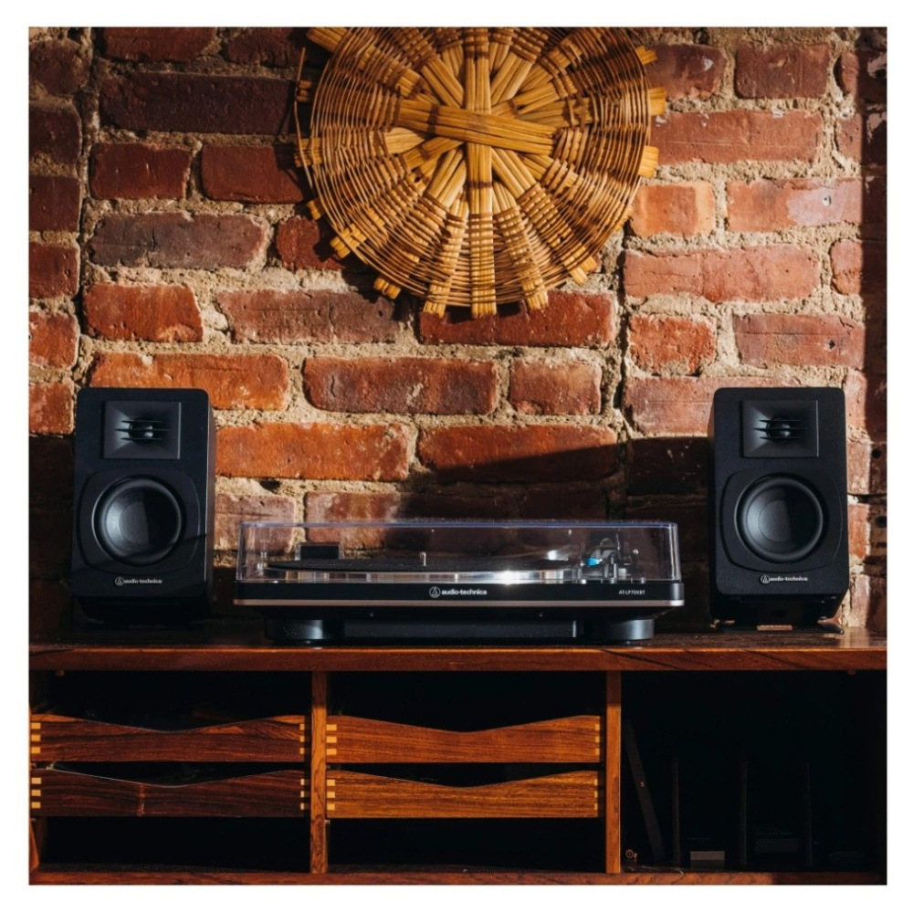 Audio Technica AT-SP3X aktive stereohøjttalere, sort par