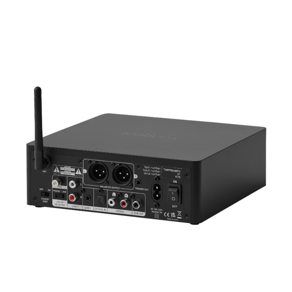 Tangent PreAmp III stereoforstærker med Bluetooth, DAC og RIAA