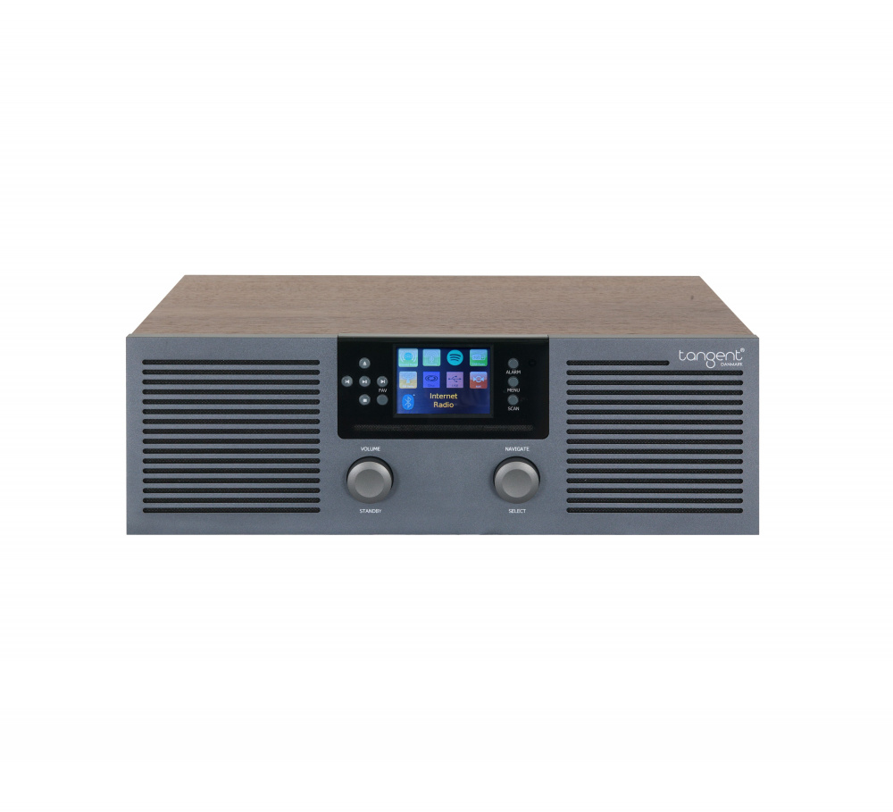 Tangent Radio Fem allt-i-ett-system med Bluetooth, DAB+ & mer, valnöt