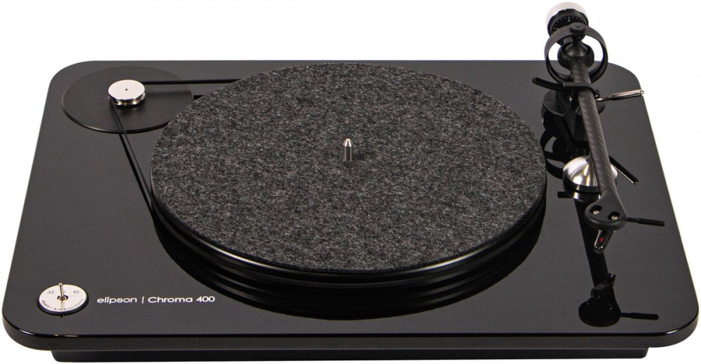 Elipson Chroma 400 pladespiller med OM10, pianolak sort
