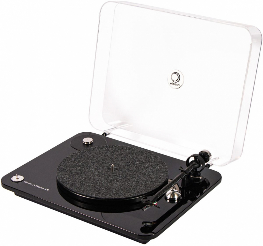Elipson Chroma 400 pladespiller med OM10, pianolak sort