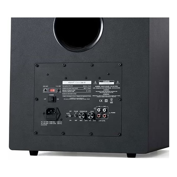 Elipson Classic Sub 12, aktiv subwoofer, sort
