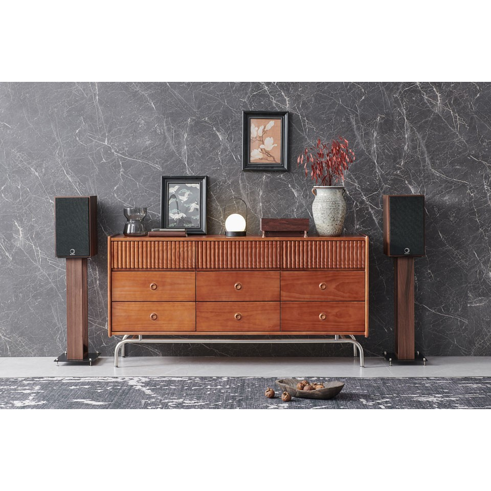 Elipson Heritage XLS7 retro-inspirerede stativhøjttalere, valnød, par