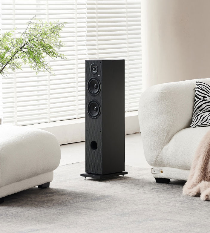 Elipson Horus 11F gulvhøjttaler Black/Carbon, par