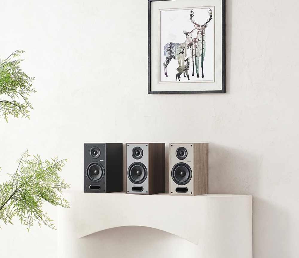 Elipson Horus 6B stativhøjttalere Black/Carbon, par