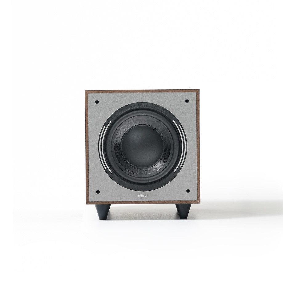 Elipson Horus 8S Valnød/Mørkegrå, aktiv subwoofer