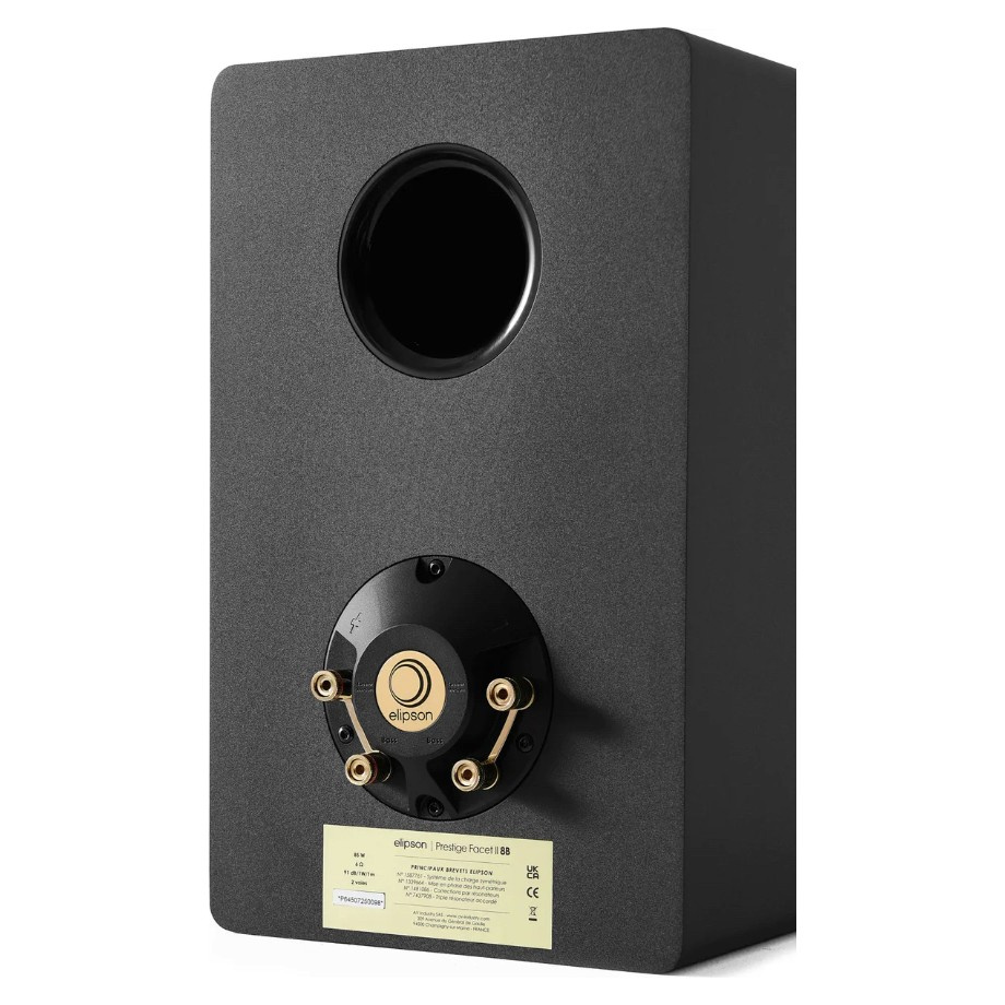 Elipson Prestige Facet II 8B stativhøjttalere, mat sort/guld par