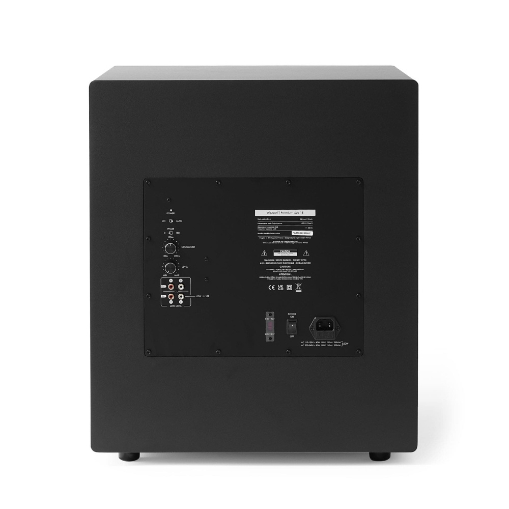 Elipson Premium Sub 15, sort