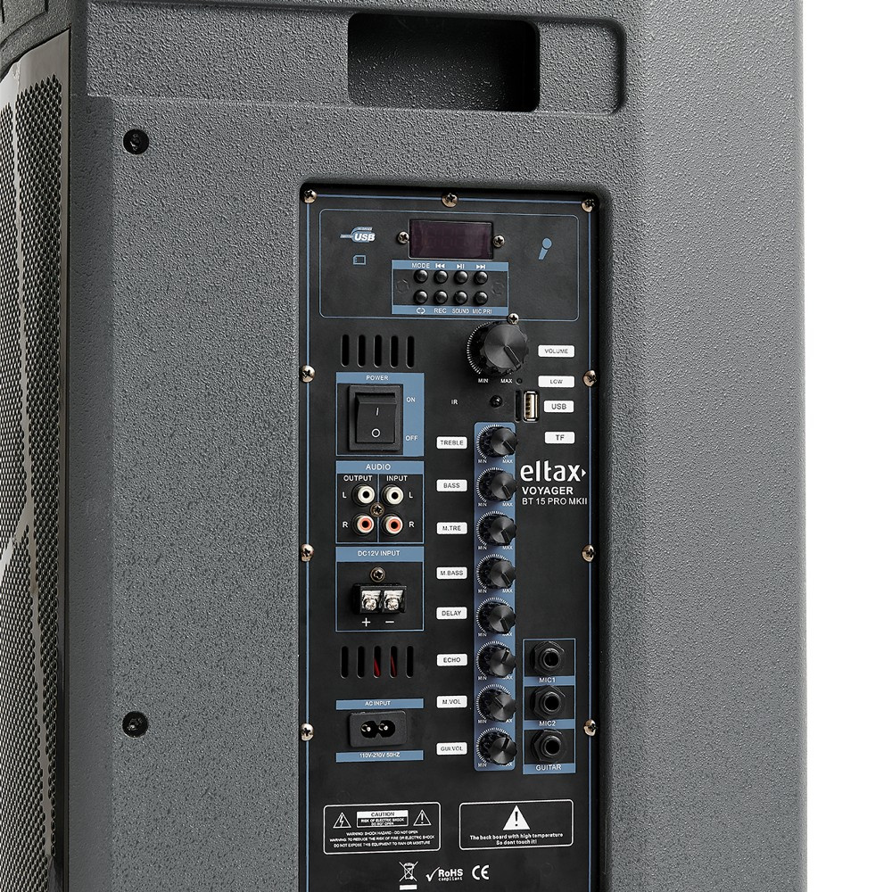 Eltax Voyager BT 15 PRO MKII, tung partyhøjttaler med Bluetooth