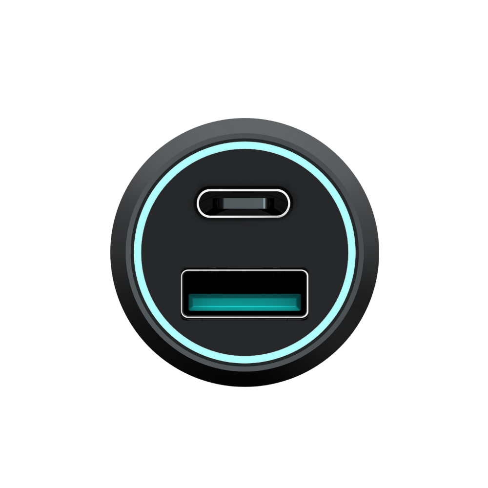 Champion FastCharge USB-B/C billaddare Duo, 43W